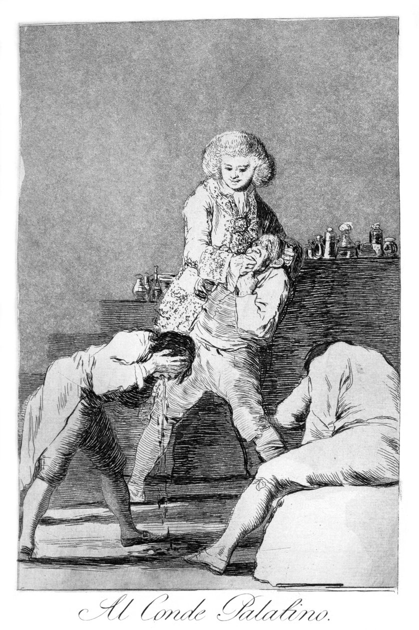 Do hrabiego Palatyna, 1799 autorstwa Francisco de Goya