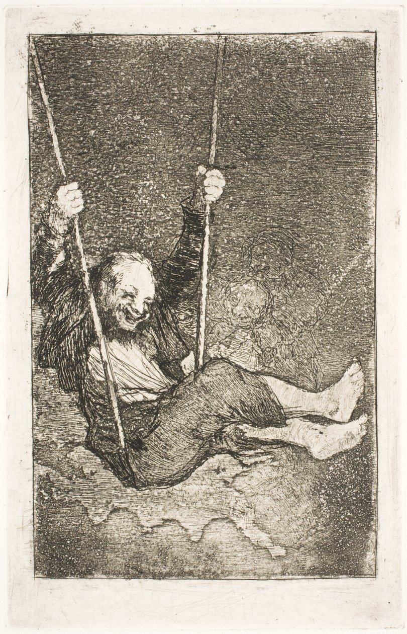 Czarodziej w huśtawce autorstwa Francisco de Goya