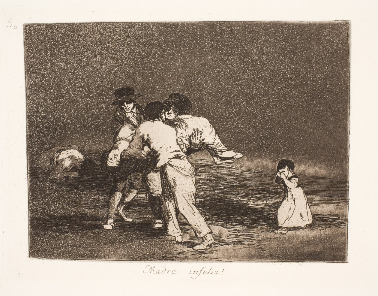 Nieszczęsna matka (50) autorstwa Francisco de Goya