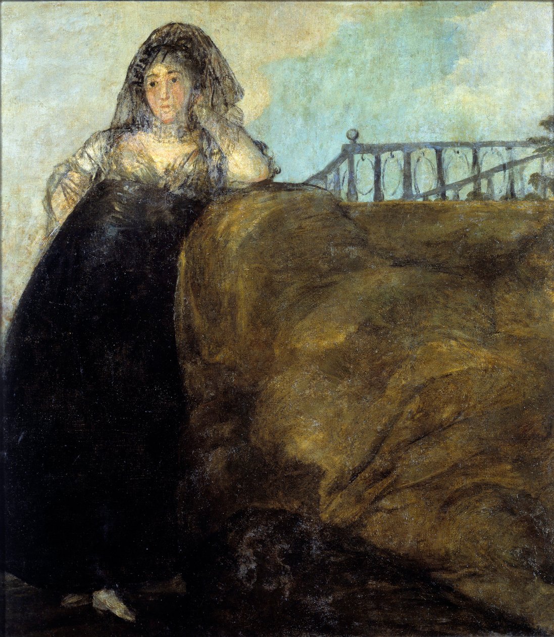 Manola, dona Leocadia Zorrilla Litografia autorstwa Francisco de Goya (1746-1828) XVIII w. Madryt, Muzeum Prado autorstwa Francisco de Goya