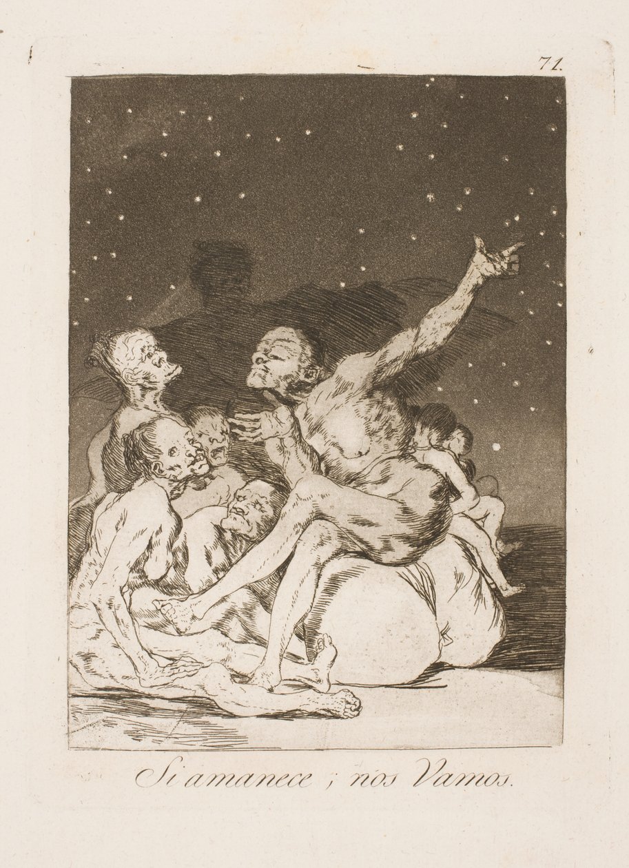 O świcie musimy odejść autorstwa Francisco de Goya