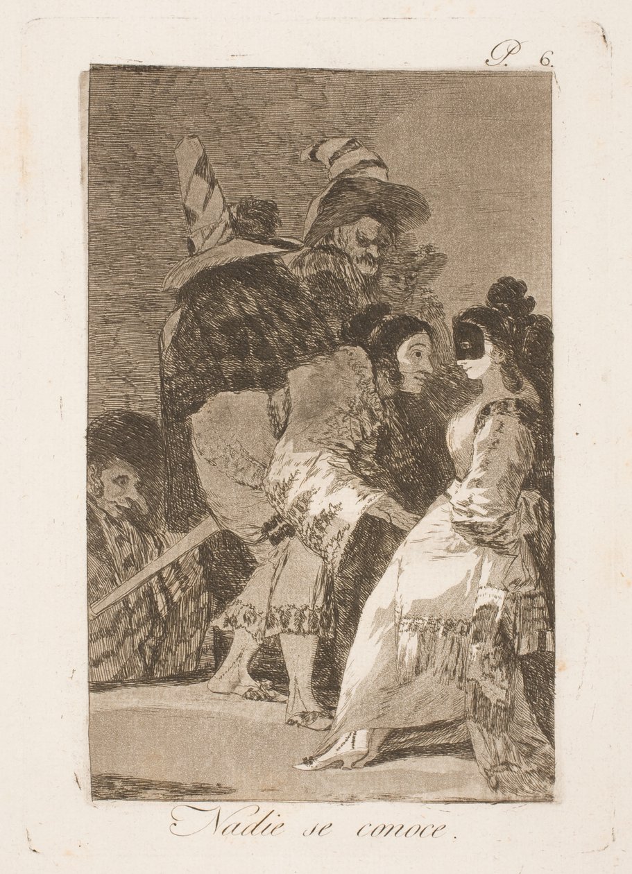 Nie znamy się autorstwa Francisco de Goya