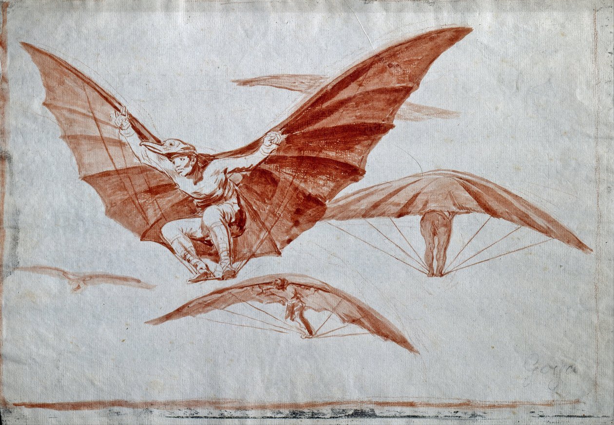 Sposoby latania, 1816 autorstwa Francisco de Goya