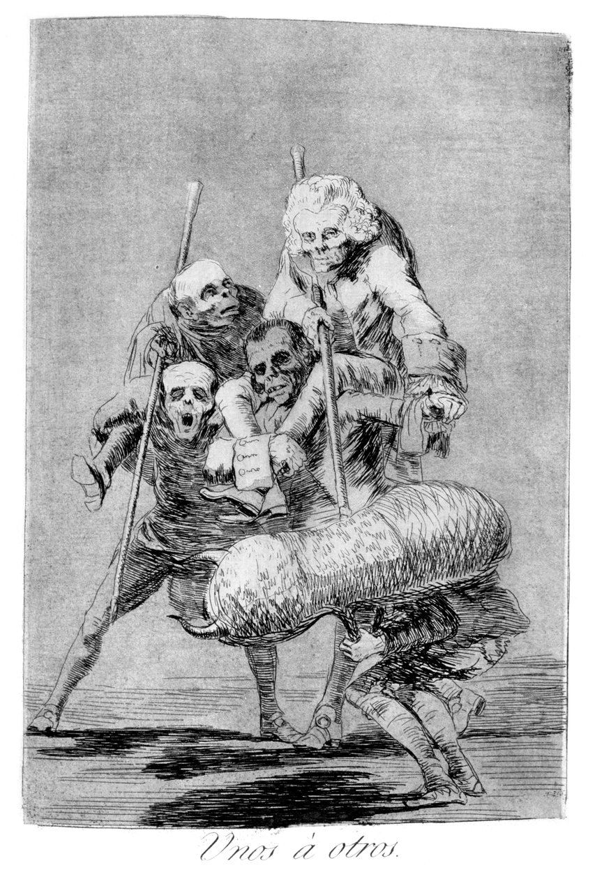 Co się robi drugiemu, 1799 autorstwa Francisco de Goya