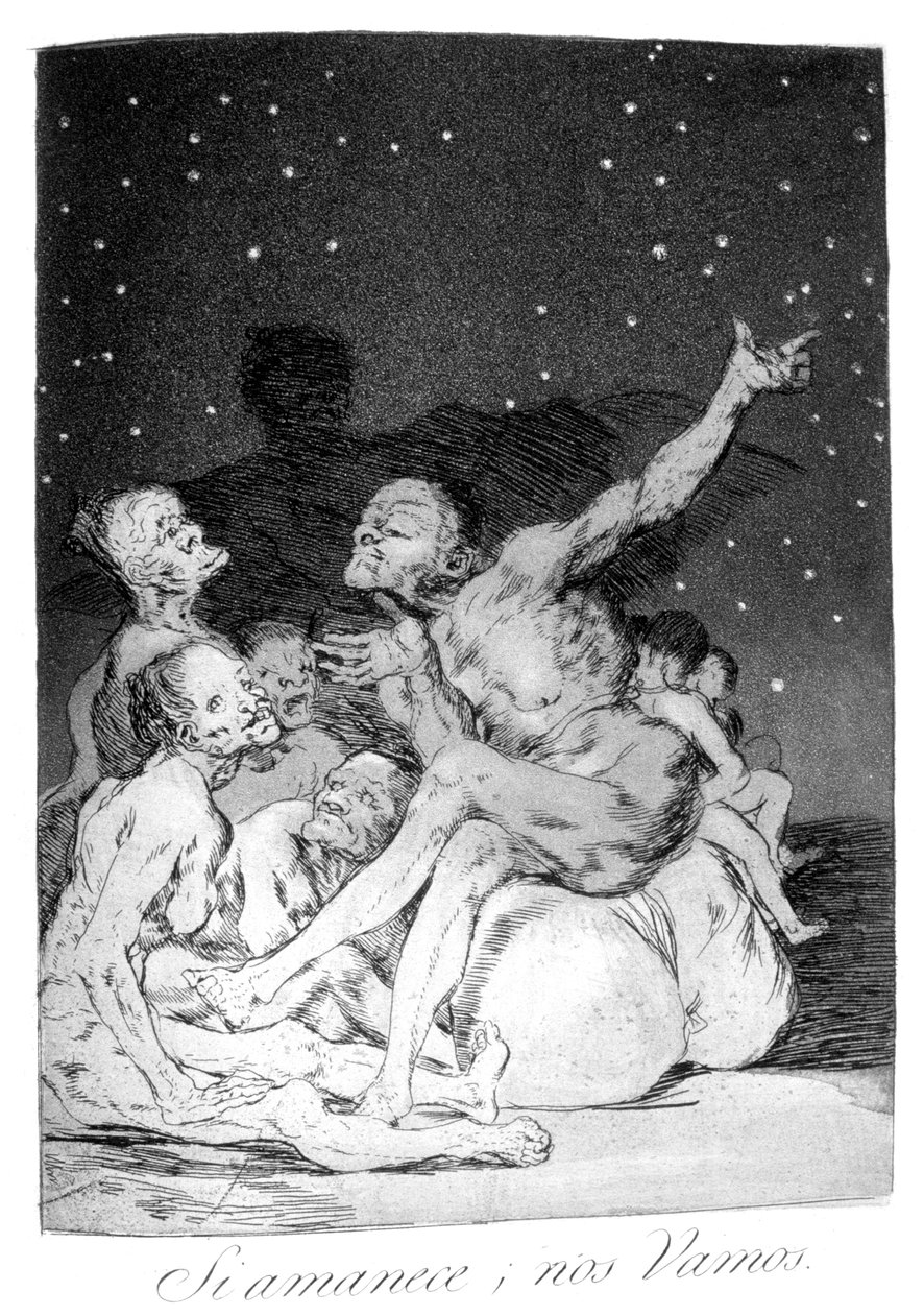 Gdy nadejdzie dzień, ruszymy!, 1799 autorstwa Francisco de Goya