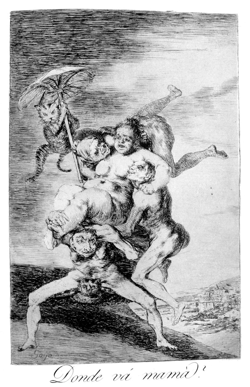 Dokąd idzie matka, 1799 autorstwa Francisco de Goya