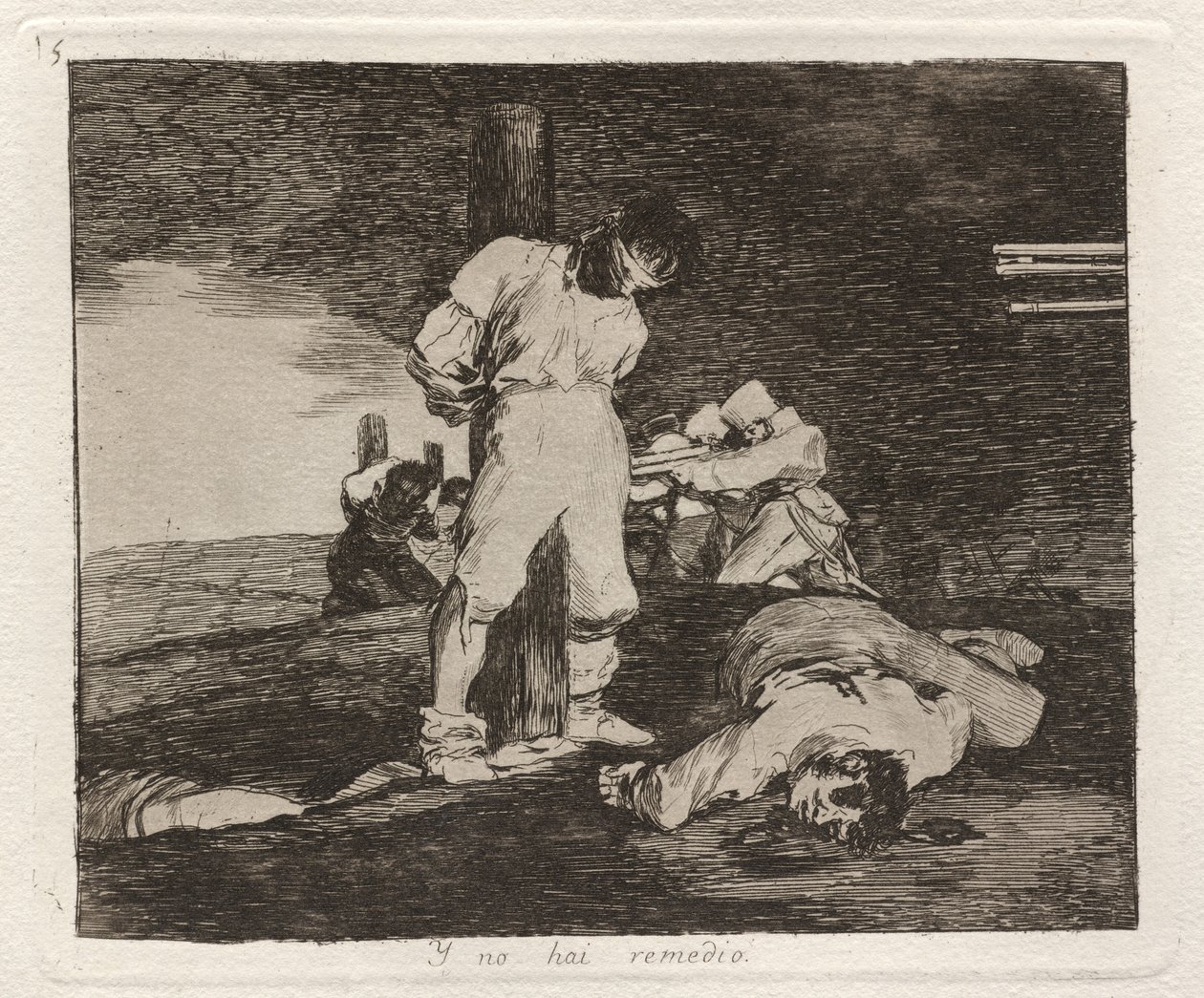 Y no hai remedio (i nie ma na to pomocy) autorstwa Francisco de Goya