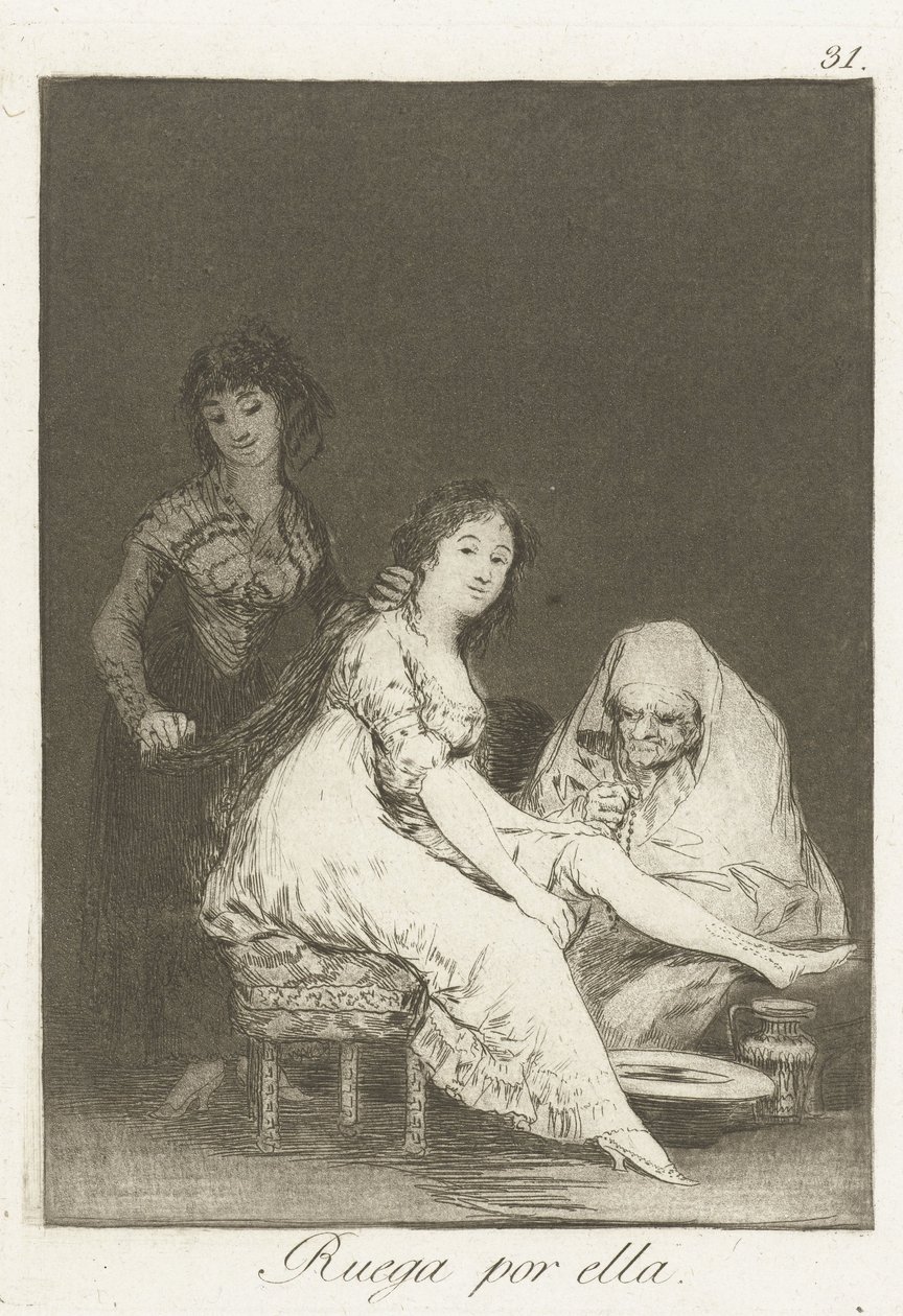 Ona modli się za nią autorstwa Francisco de Goya