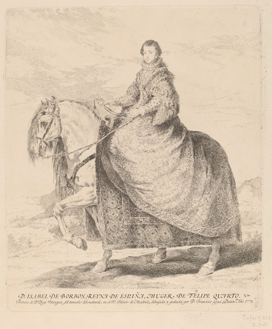 Izabela Burbońska autorstwa Francisco de Goya after Diego Velázquez