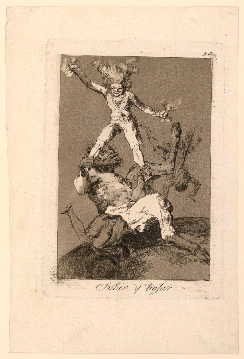 W górę i w dół autorstwa Francisco de Goya y Lucientes
