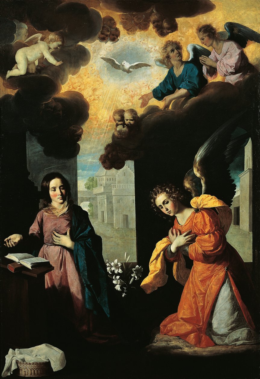 zwiastowanie autorstwa Francisco de Zurbaran