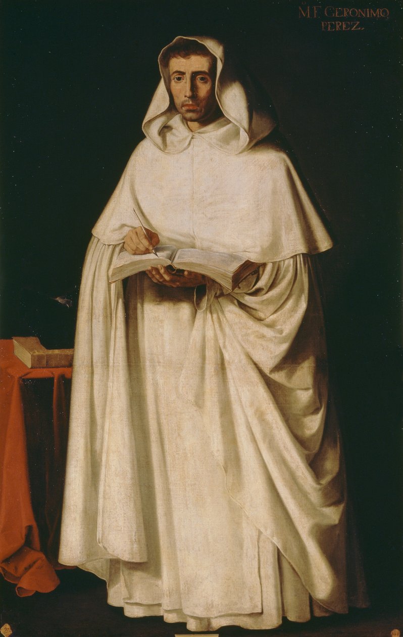 Brat Jeronimo Perez, Francisco de Zurbaran (1598-1664) autorstwa Francisco de Zurbaran