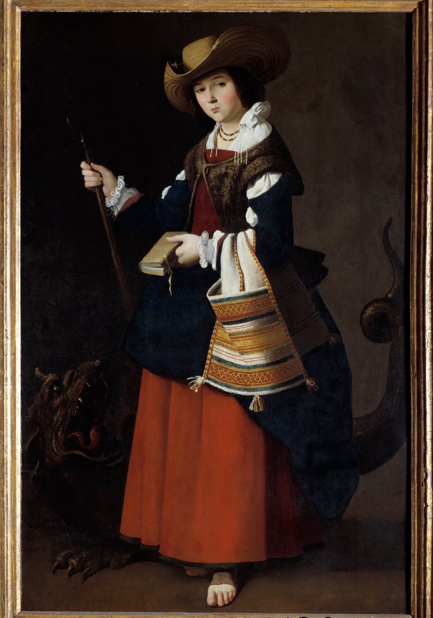 Portret en pied de Saint Margarita d