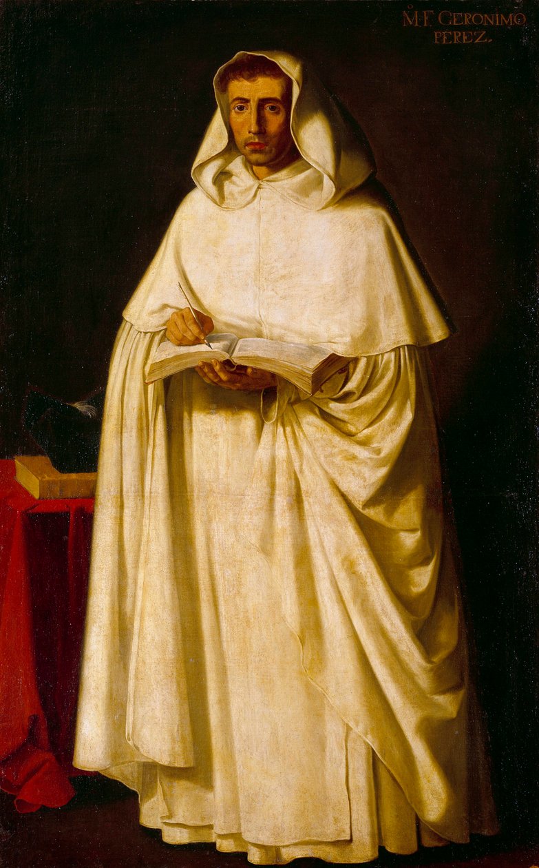 Portret Ojca Jeronimo Pereza Obraz autorstwa Francisco de Zurbarana (1598-1664) autorstwa Francisco de Zurbaran