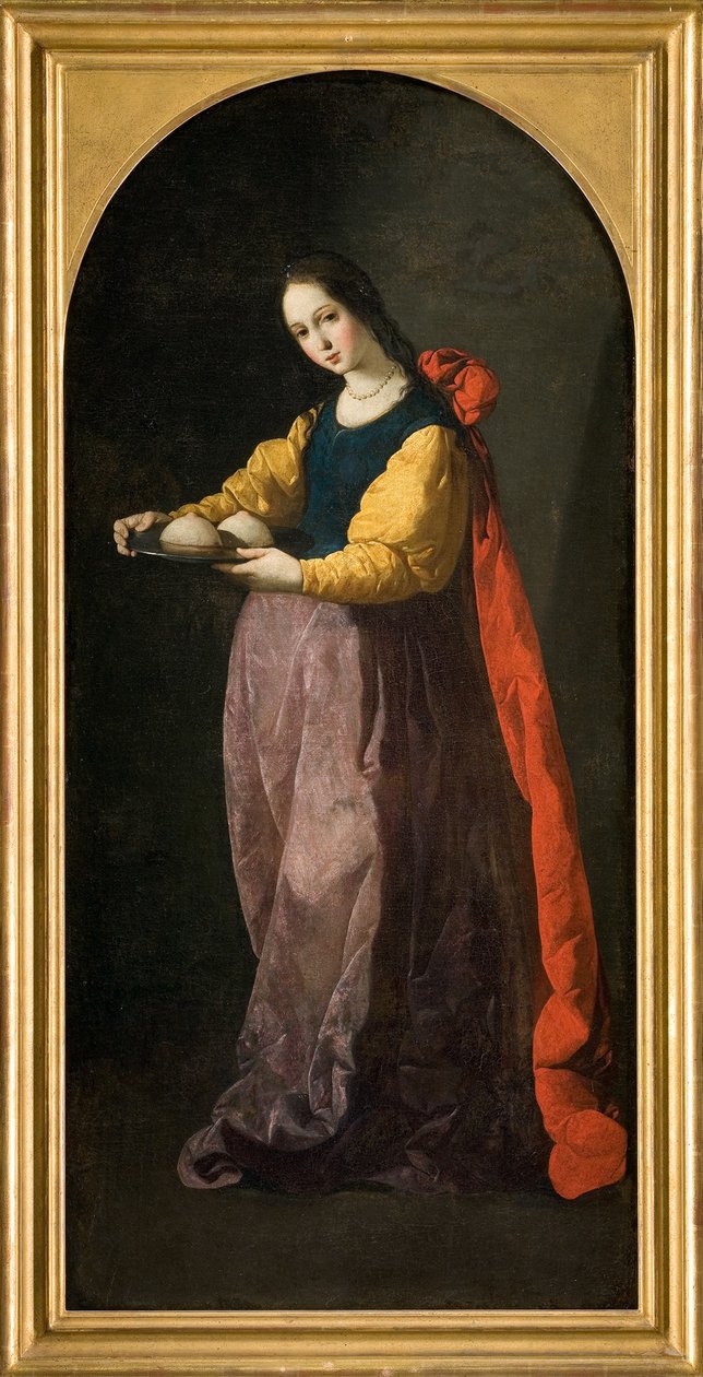 Św. Agata, między 1630 a 1635 autorstwa Francisco de Zurbaran