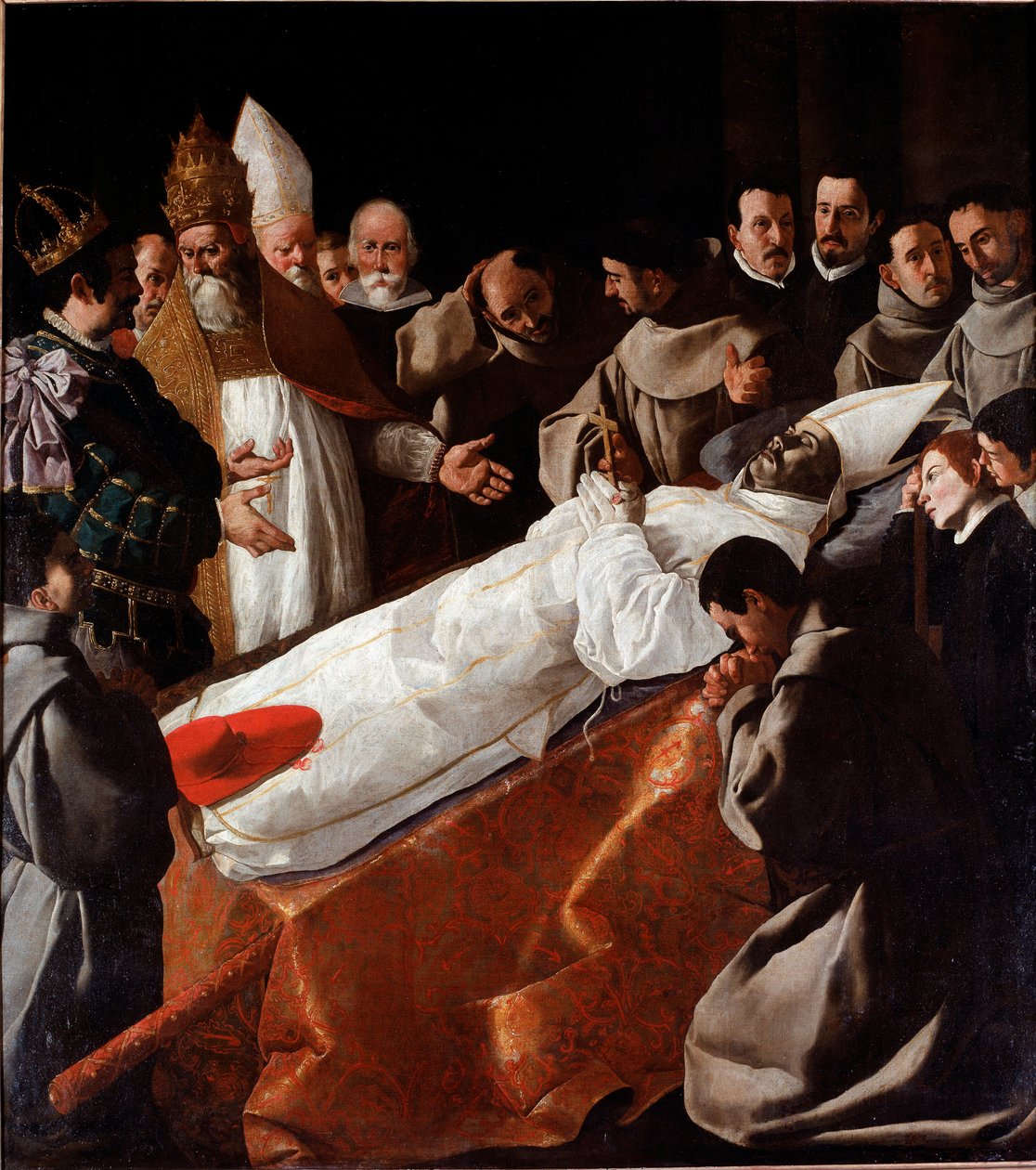 Ciało św. Bonawentury leżące w stanie autorstwa Francisco de Zurbaran