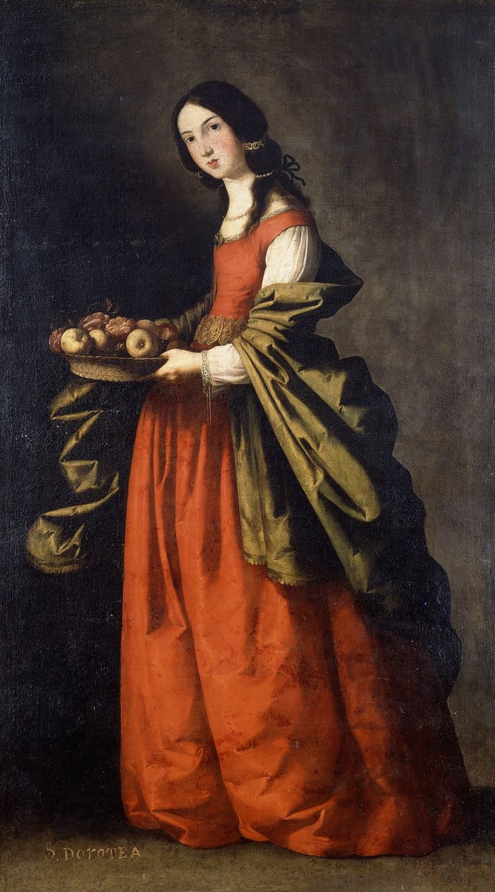 Święta Dorota autorstwa Francisco de Zurbaran