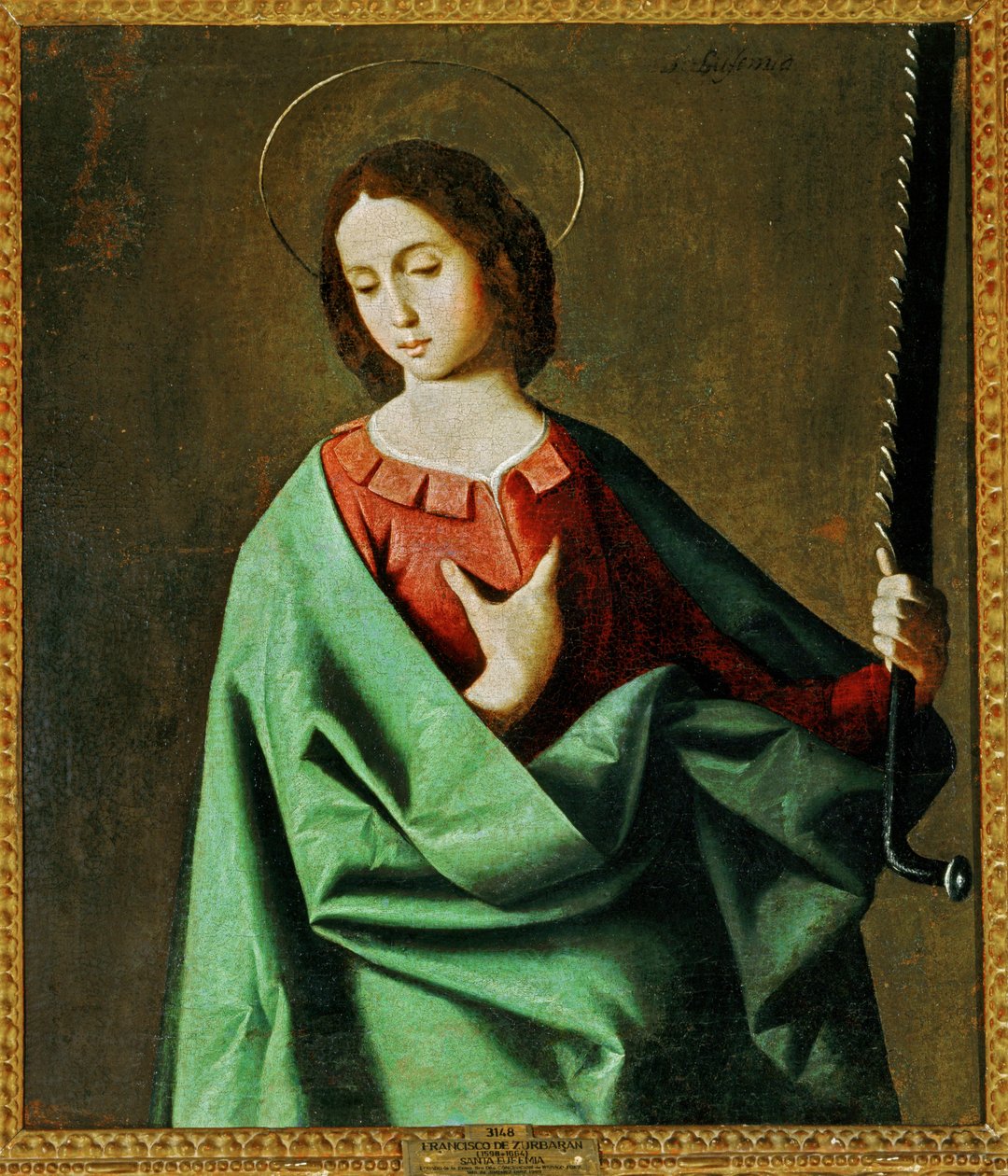 Święta Eufemia ... (obraz na płótnie) autorstwa Francisco de Zurbaran