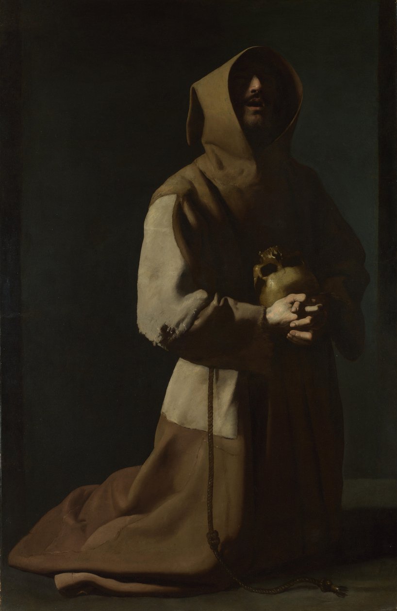 Św. Franciszek w Medytacji, 1635-1640 autorstwa Francisco de Zurbaran
