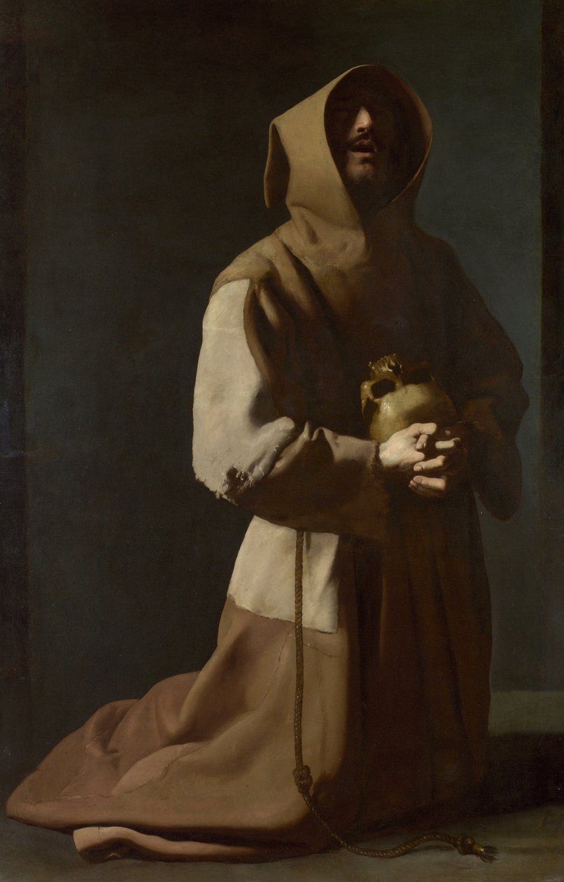 Święty Franciszek z Asyżu (św. Franciszek z Asyżu, z domu Giovanni di Pietro Bernardone autorstwa Francisco de Zurbaran