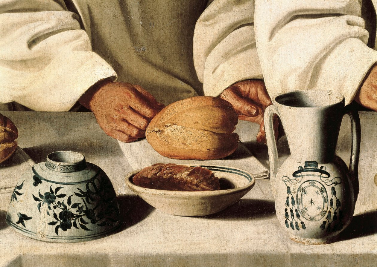 Święty Hugues, fragment obrazu Francisco de Zurbaran autorstwa Francisco de Zurbaran