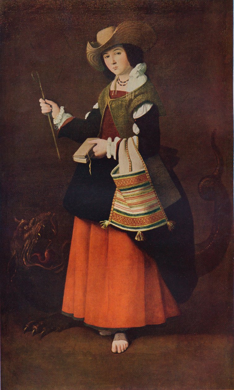 Św. Małgorzata z Antiochii, c1630, 1937 autorstwa Francisco de Zurbaran
