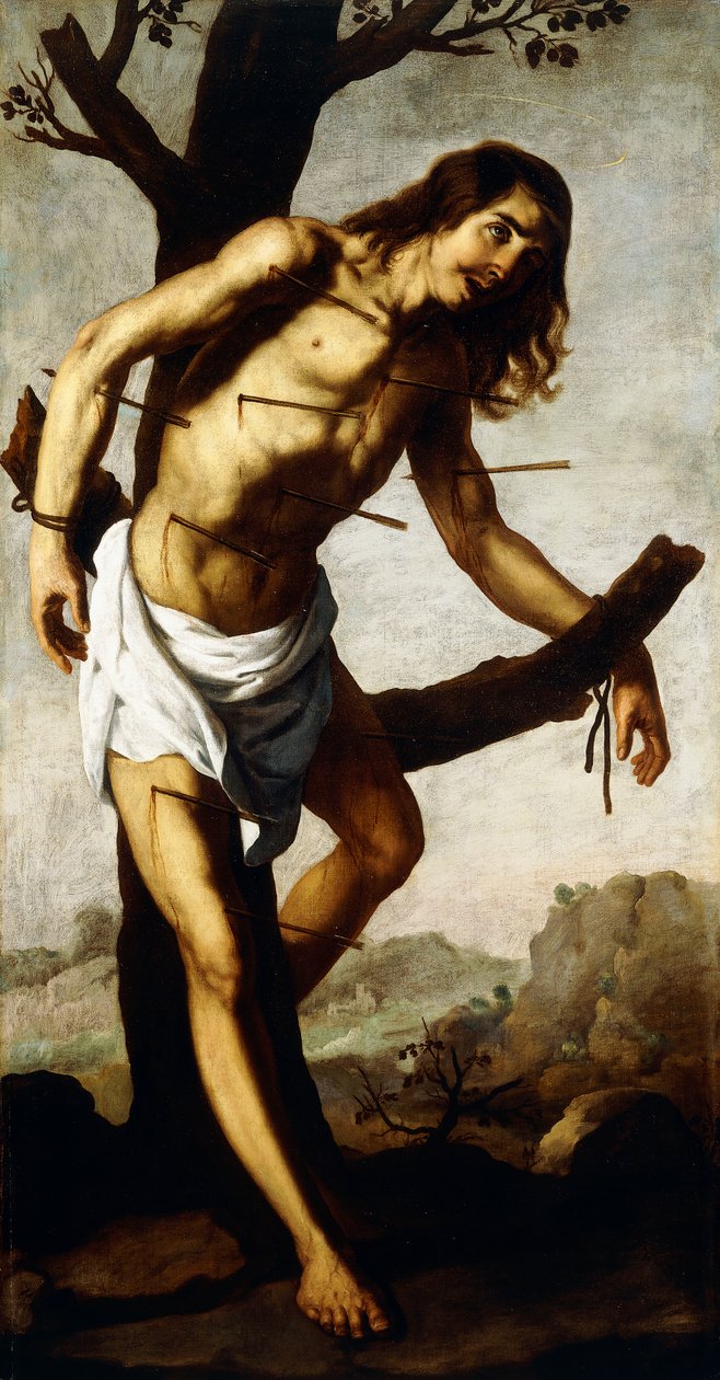 Św. Sebastian, ok.1640-50 autorstwa Francisco de Zurbaran