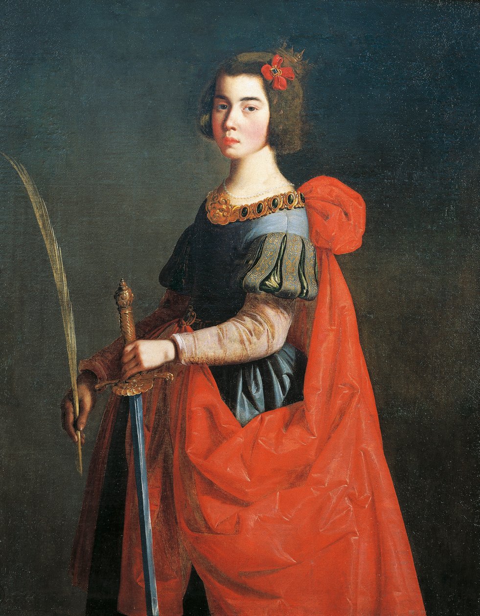 Święta Katarzyna Aleksandryjska autorstwa Francisco de Zurbaran