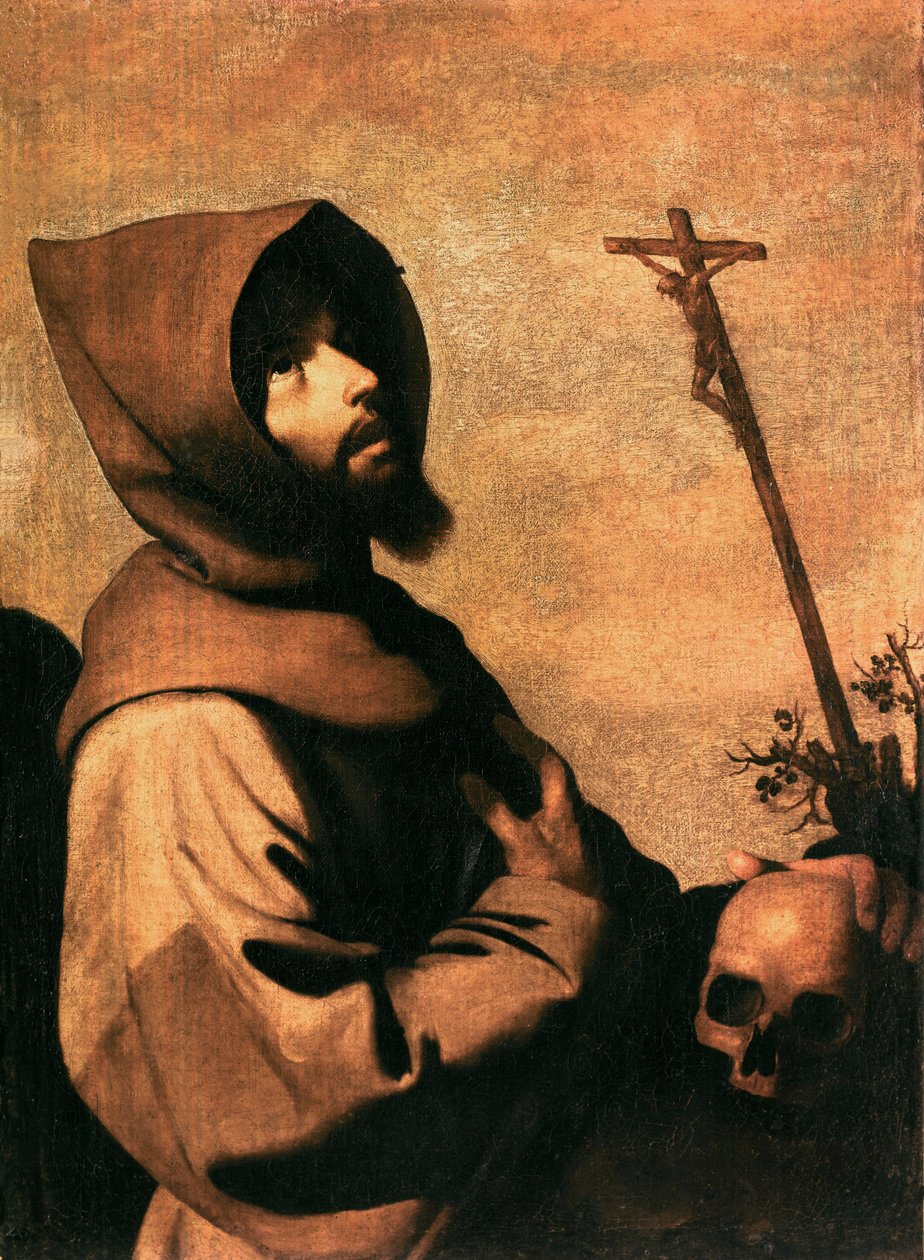 Św. Franciszek w ekstazie, c. 1659 (olej na płótnie) autorstwa Francisco de Zurbaran