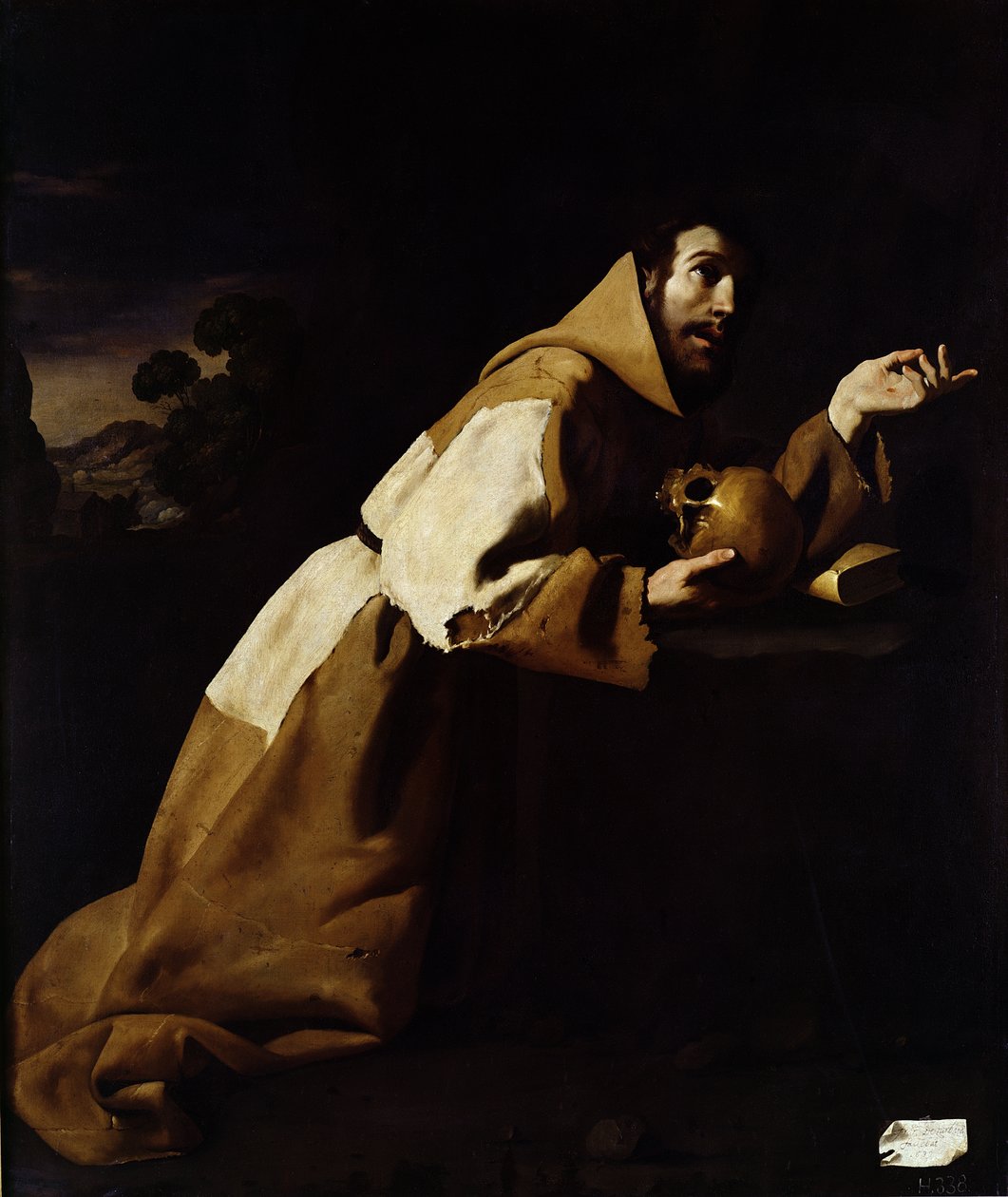 Św. Franciszek w medytacji, 1639 autorstwa Francisco de Zurbaran