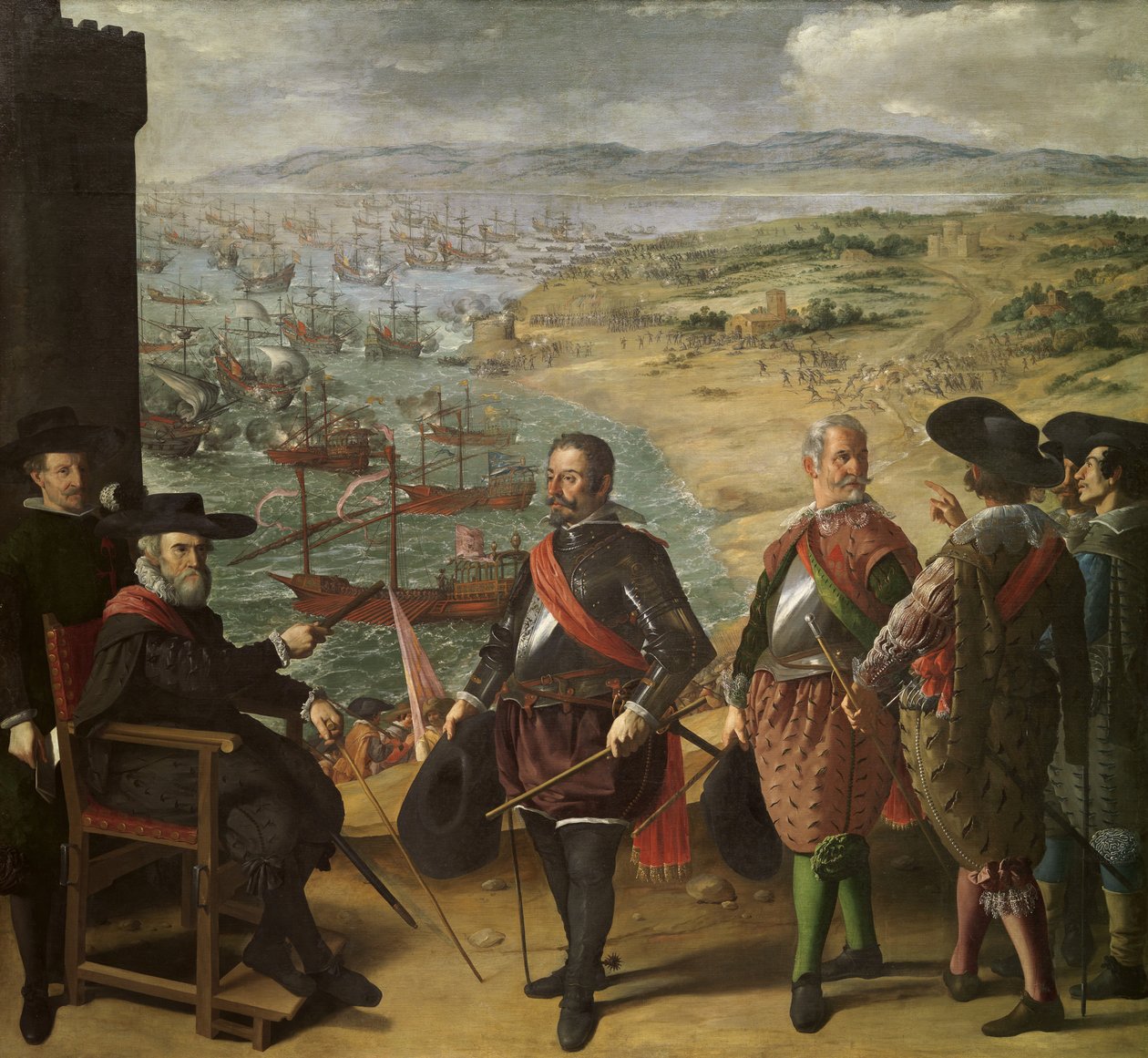 Obrona Kadyksu przed Anglikami, 1625, 1634-1635 autorstwa Francisco de Zurbaran