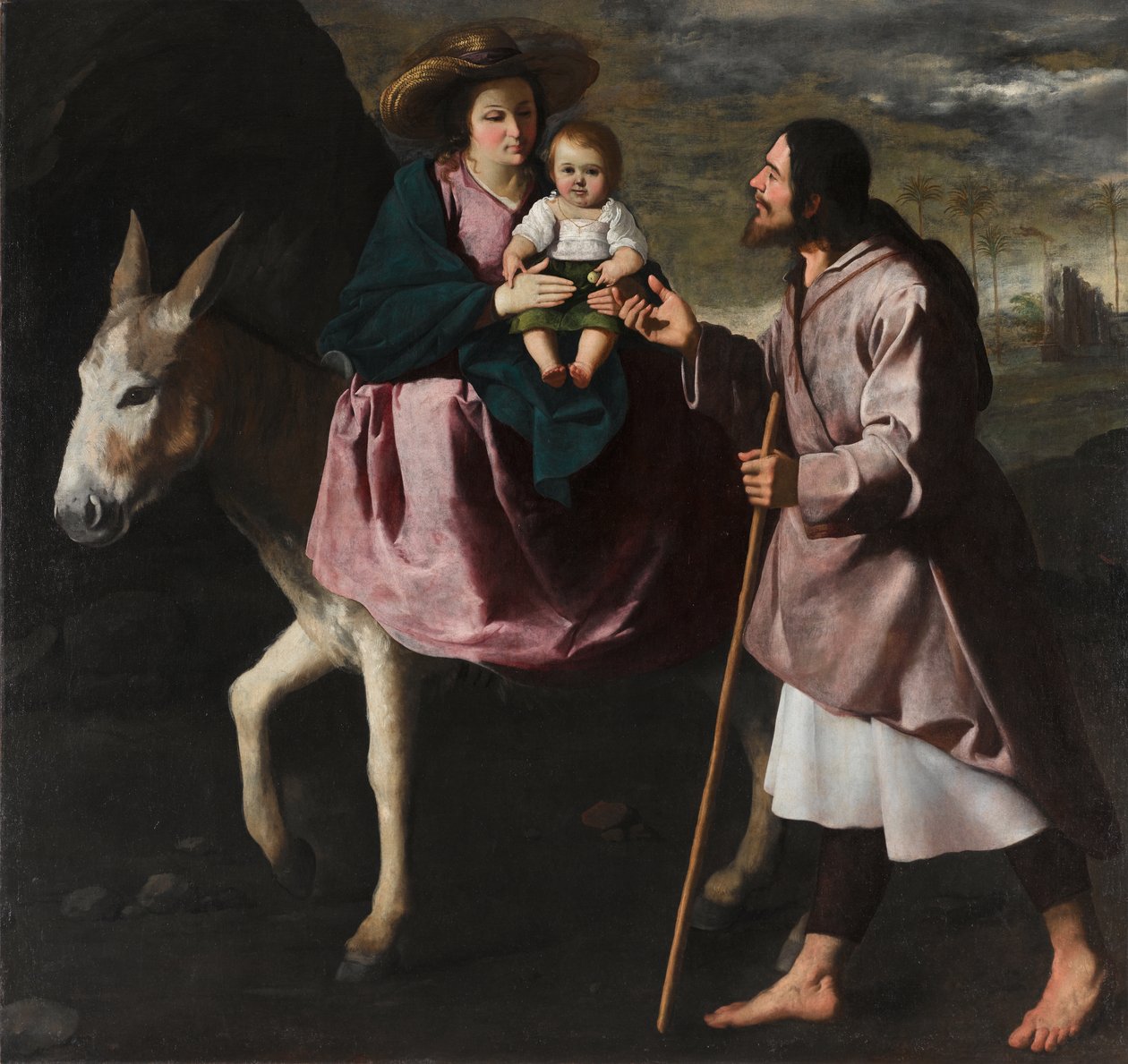 Ucieczka do Egiptu, ok. 1638-40 (olej na płótnie) autorstwa Francisco de Zurbaran