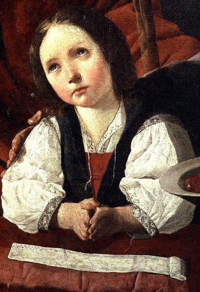 Święta Rodzina, fragment Dzieciątka Jezus autorstwa Francisco de Zurbaran