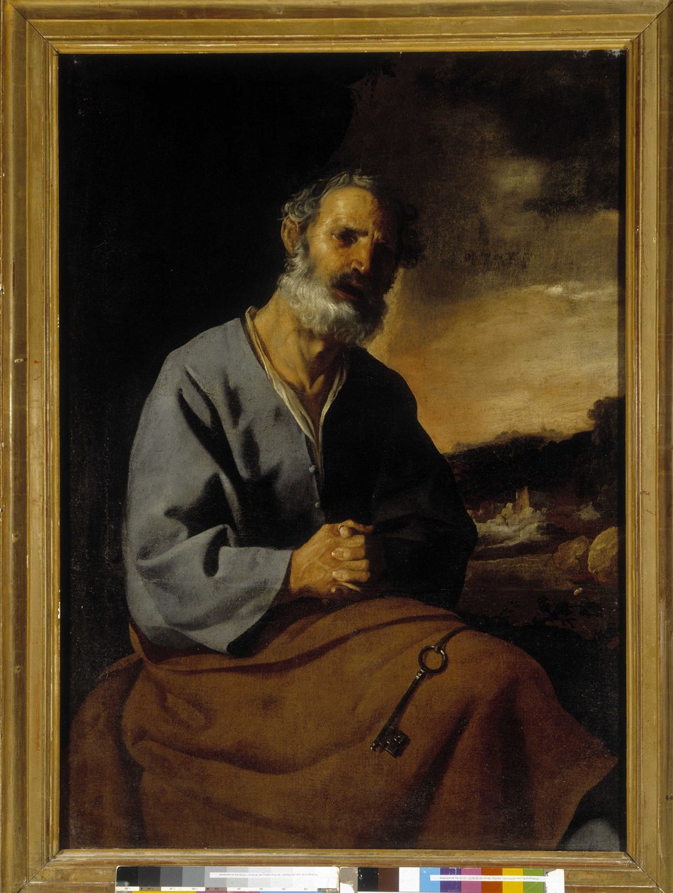 Pokuta św. Piotra (olej na płótnie) autorstwa Francisco de Zurbaran