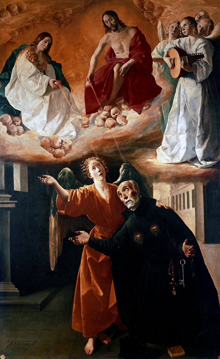 Wizja Błogosławionego Alonso Rodrigueza autorstwa Francisco de Zurbaran