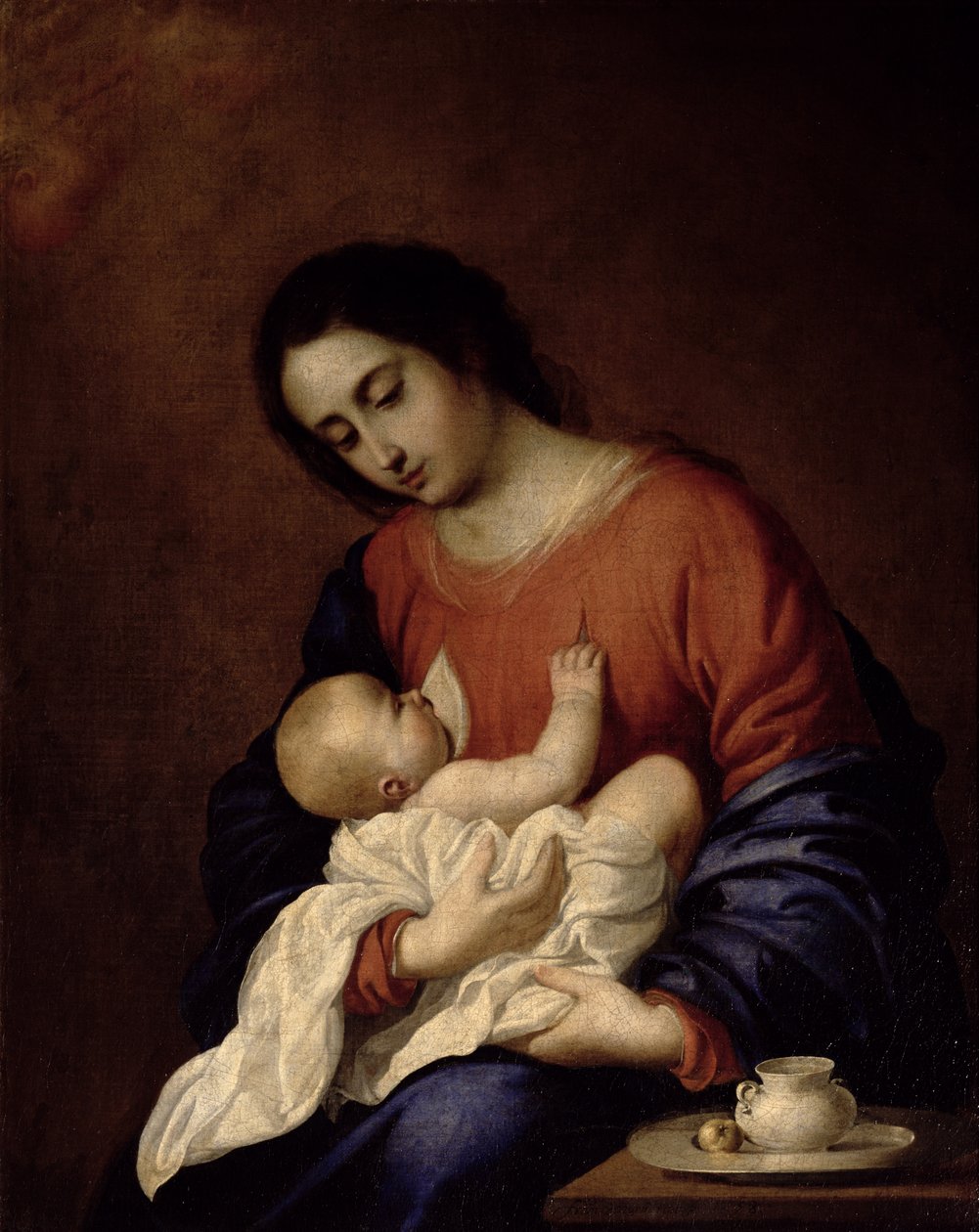 Dziewica i Dziecko autorstwa Francisco de Zurbaran