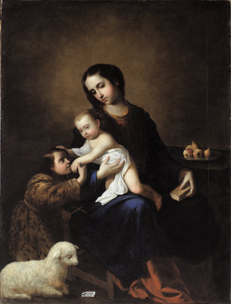 Matka Boża z Dzieciątkiem Jezus i św. Janem Chrzcicielem jako dzieckiem autorstwa Francisco de Zurbaran