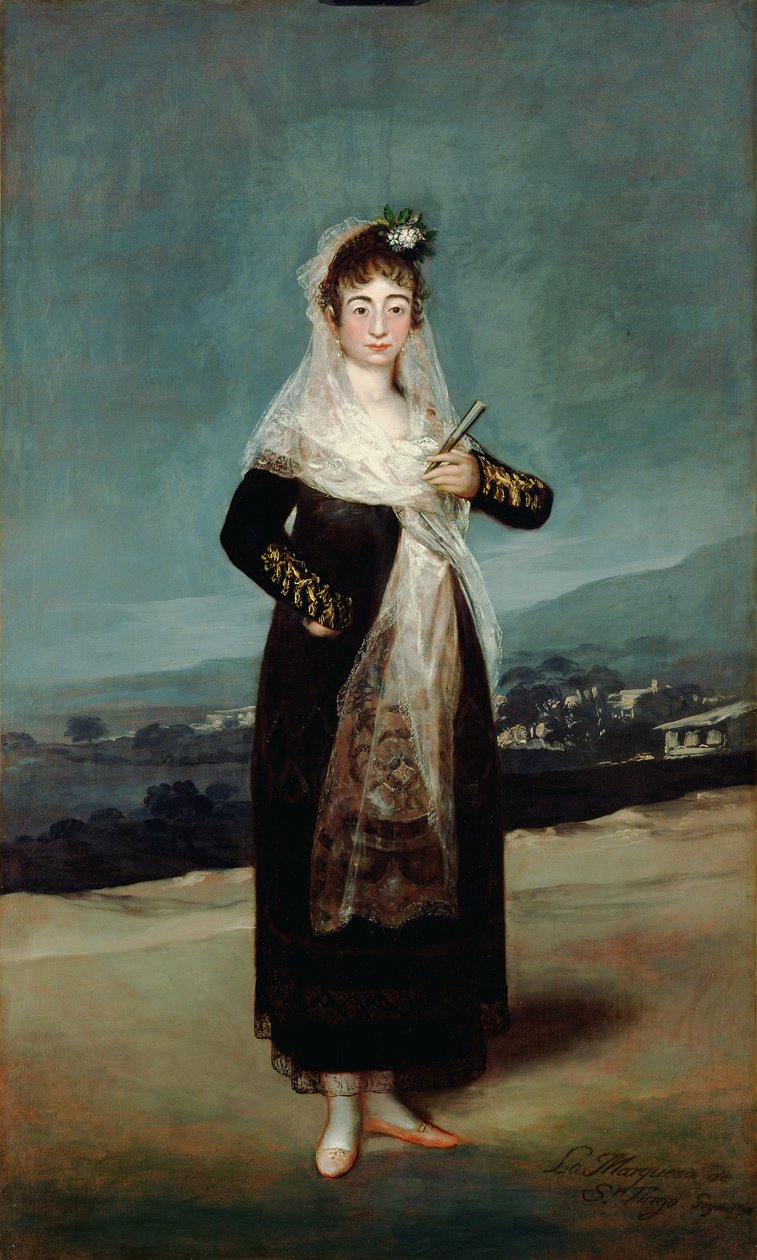 Portret markiza de Santiago autorstwa Francisco de Goya