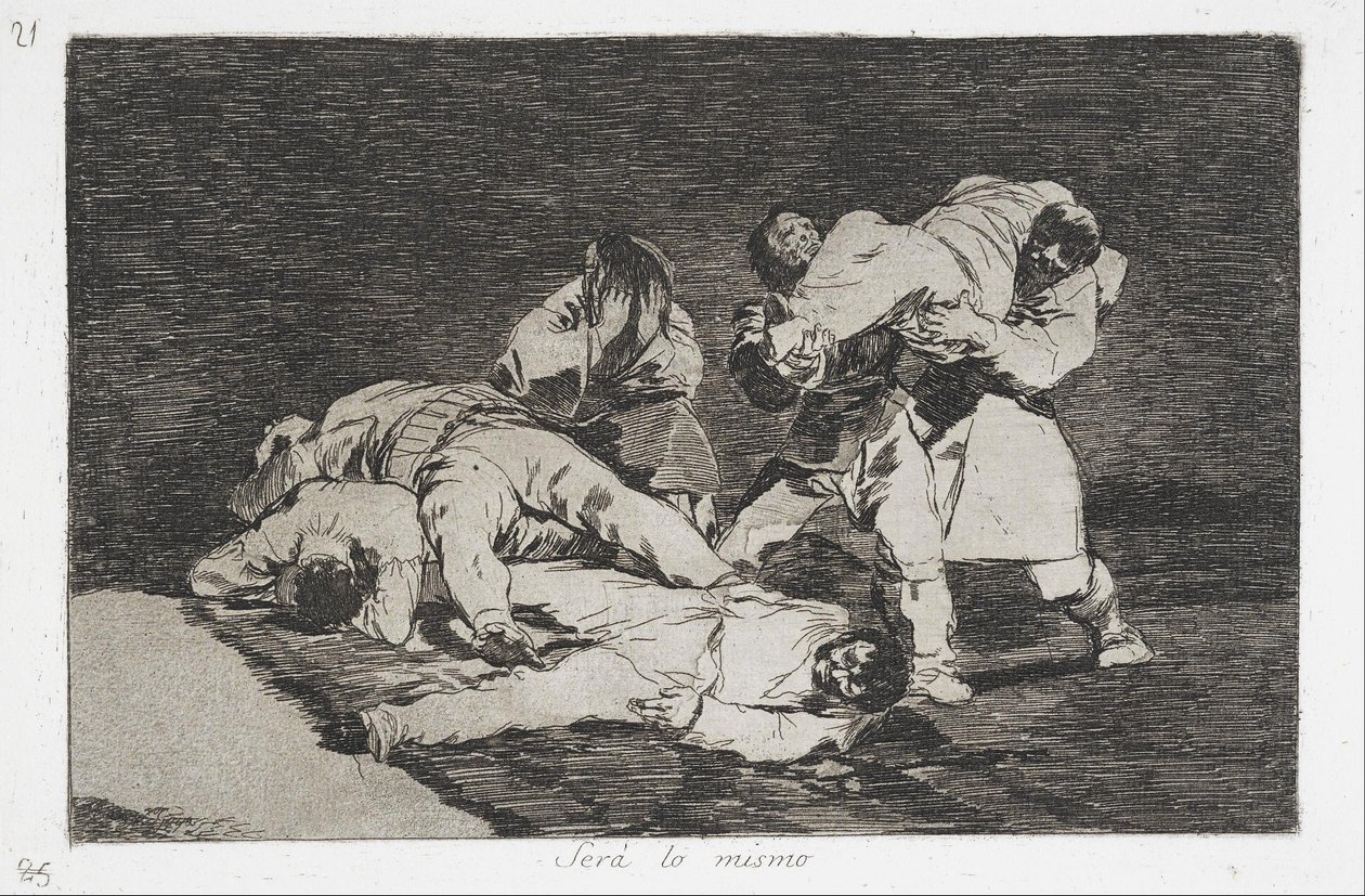 To samo z serii Katastrofy wojny autorstwa Francisco de Goya
