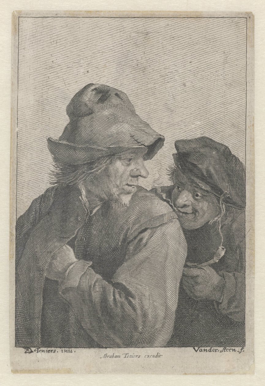 Dwóch rolników autorstwa Franciscus van der Steen