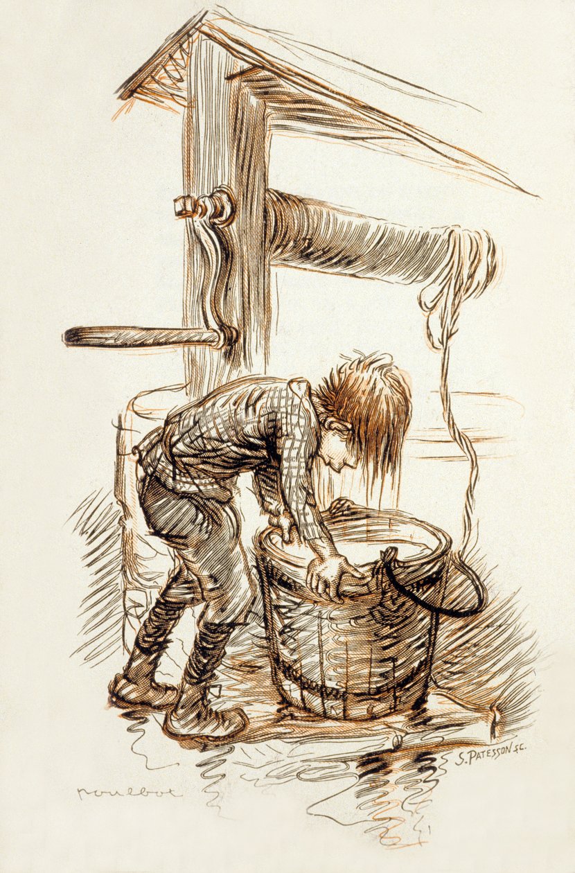 Ilustracja z „Poil de Carotte” (głowa marchewki) Julesa Renarda (1894) autorstwa Francisque Poulbot