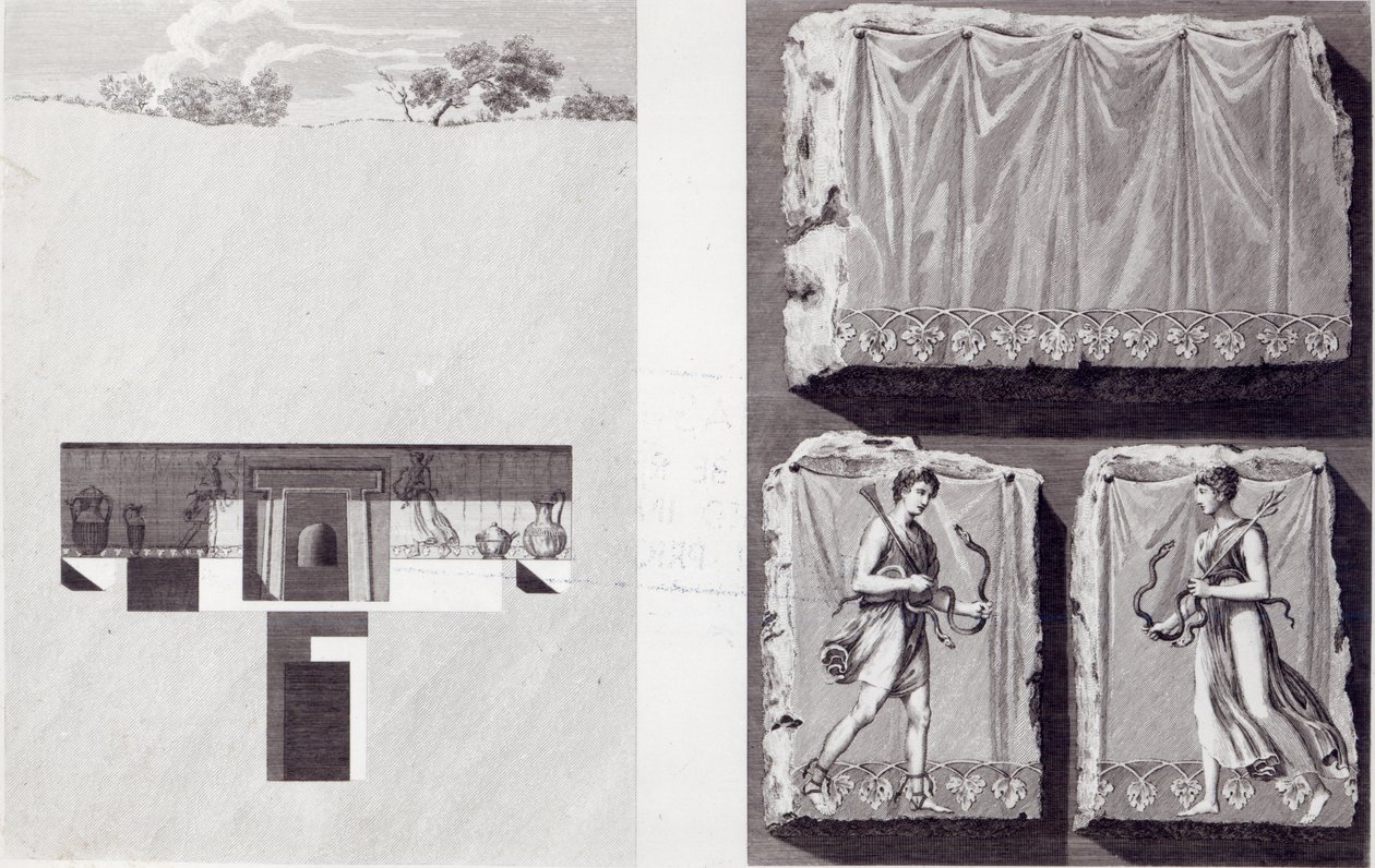 Grobowce etruskie, ok. 1930 r. 1780 autorstwa Franciszek Smuglewicz