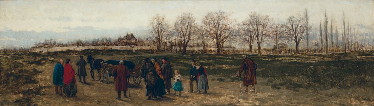 Pogrzeb żebraka w Niemczech autorstwa Franciszek Streitt