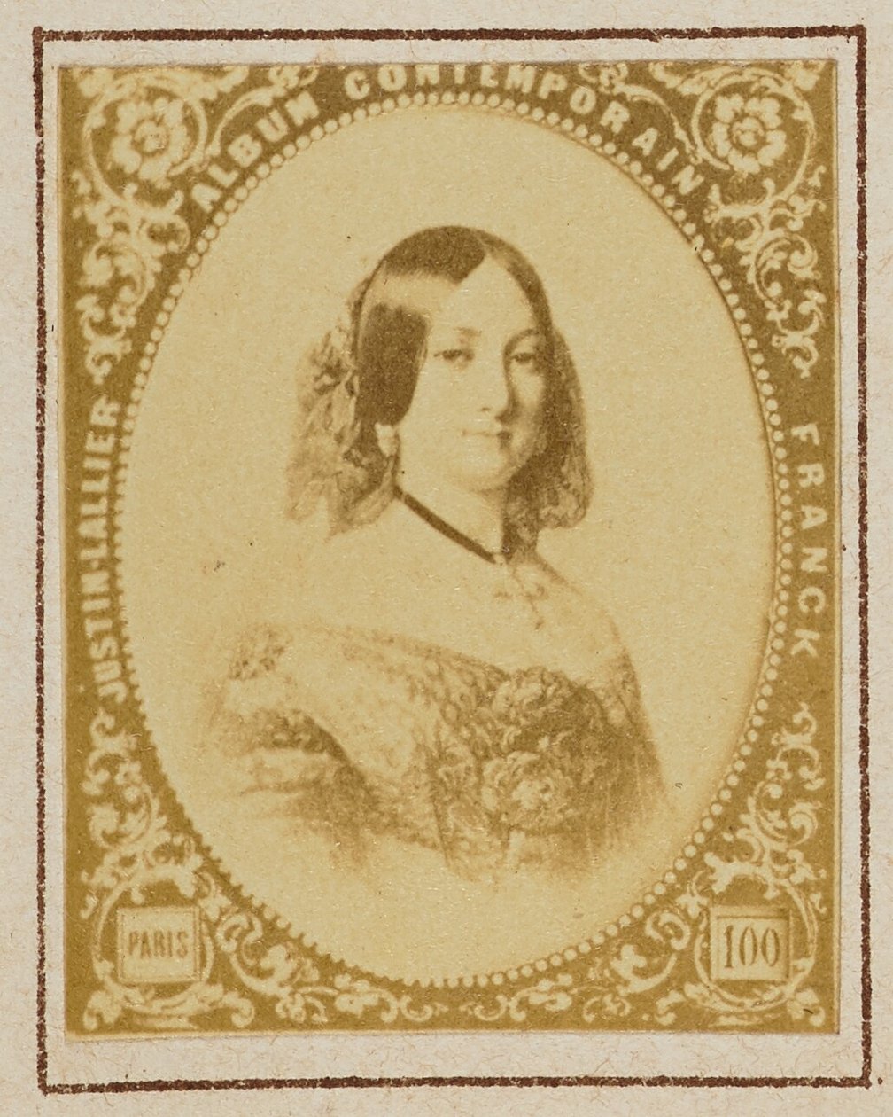 Infantka María Luisa Fernanda z Hiszpanii, księżna Montpensier autorstwa Franck (François Marie Louis Alexandre Gobinet de Villecholles)