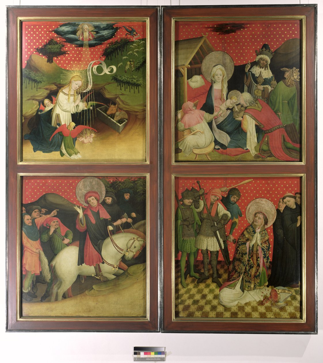 Ołtarz św. Tomasza z kościoła św. Jana w Hamburgu, rozpoczęty w 1424 r. (tempera i olej na desce) autorstwa Francke Master