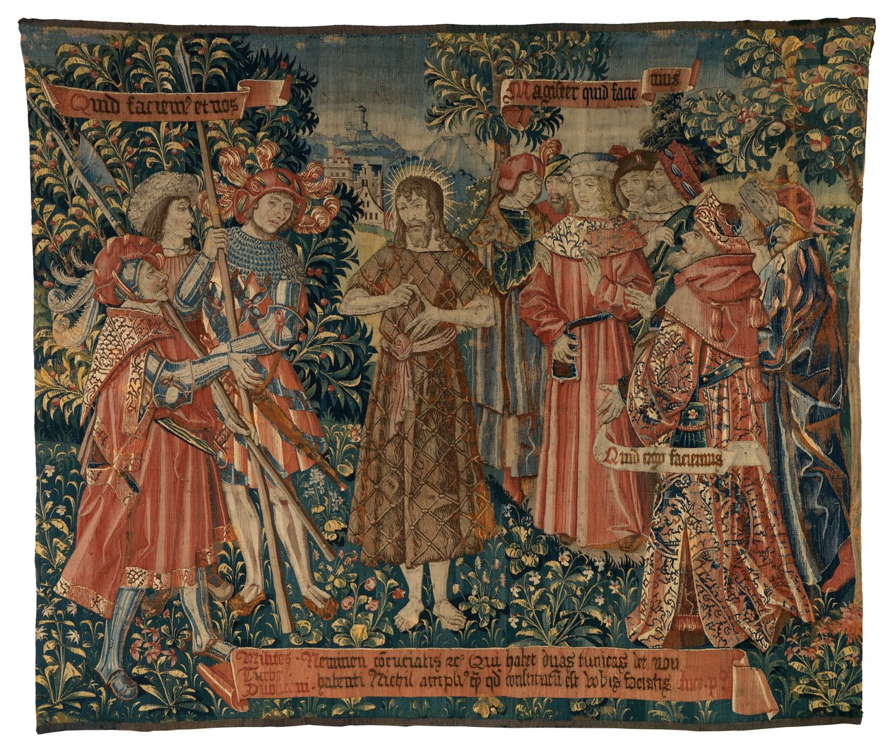 Gobelin, Głoszenie św. Jana (wełna i jedwab) autorstwa Franco Flemish School