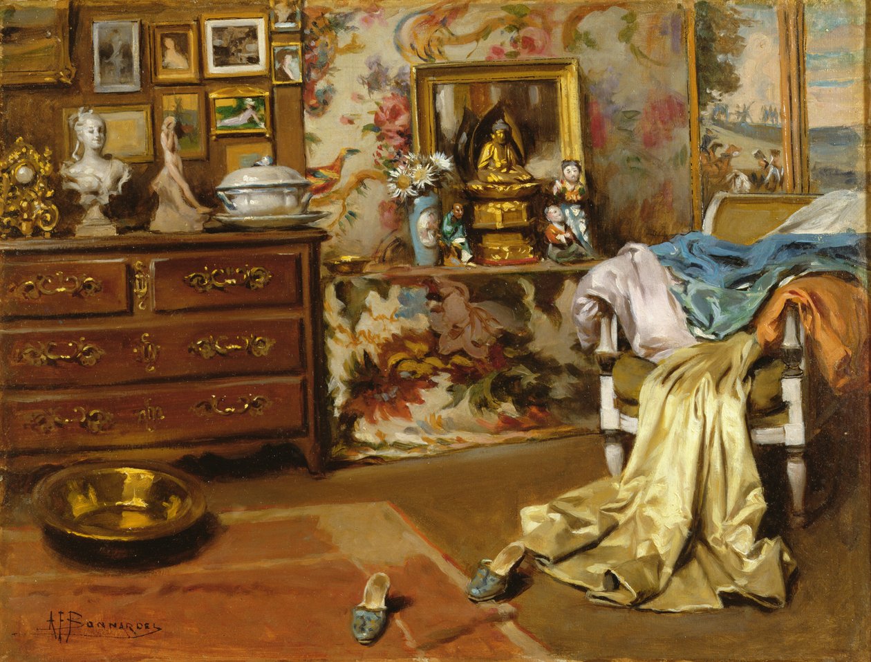 Sypialnia autorstwa Francois Alexandre Bonnardel