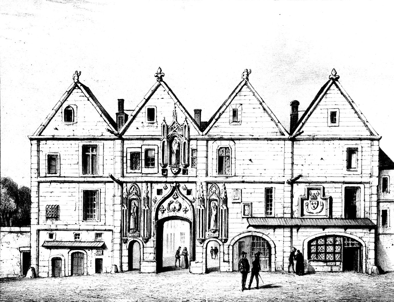 Kolegium Nawarry w 1440 autorstwa Francois Alexandre Pernot