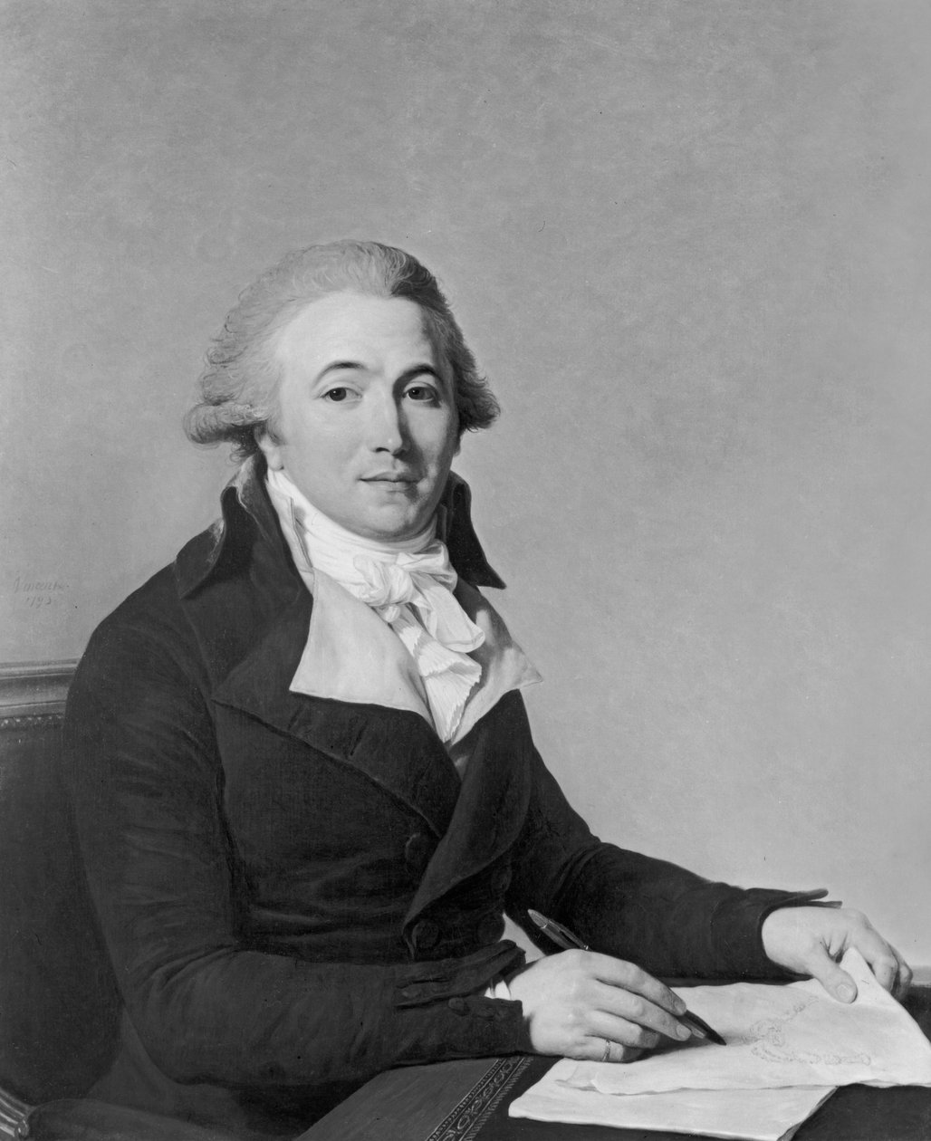 Portret nieznanego mężczyzny, 1793 autorstwa François André Vincent