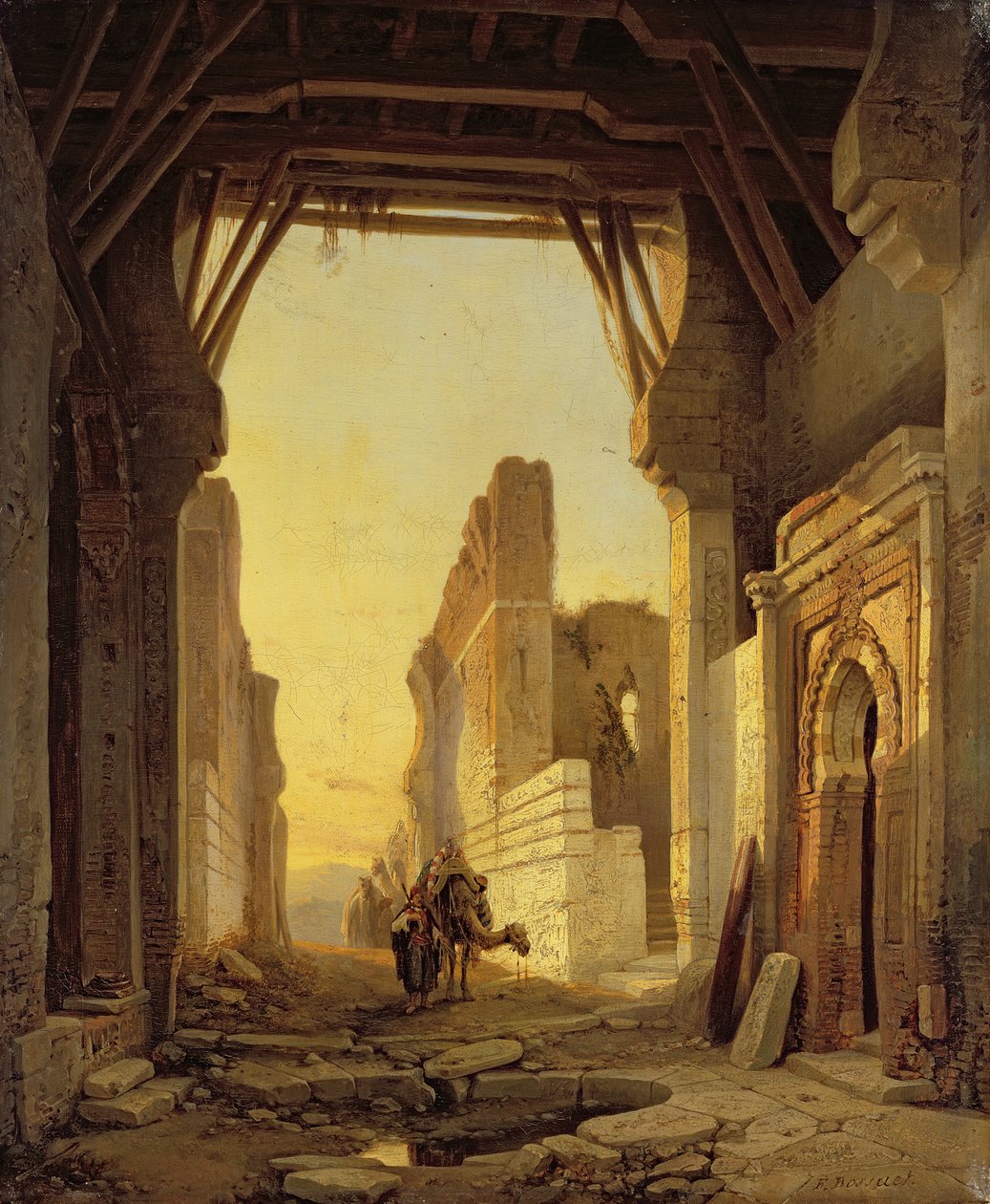El Geber vartai Maroke poli autorstwa Francois Antoine Bossuet
